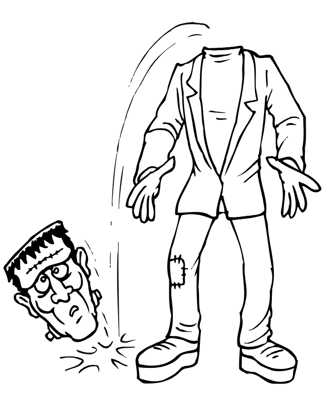 10 Fun Frankenstein Coloring Pages - Makes for Fantastic Decorations