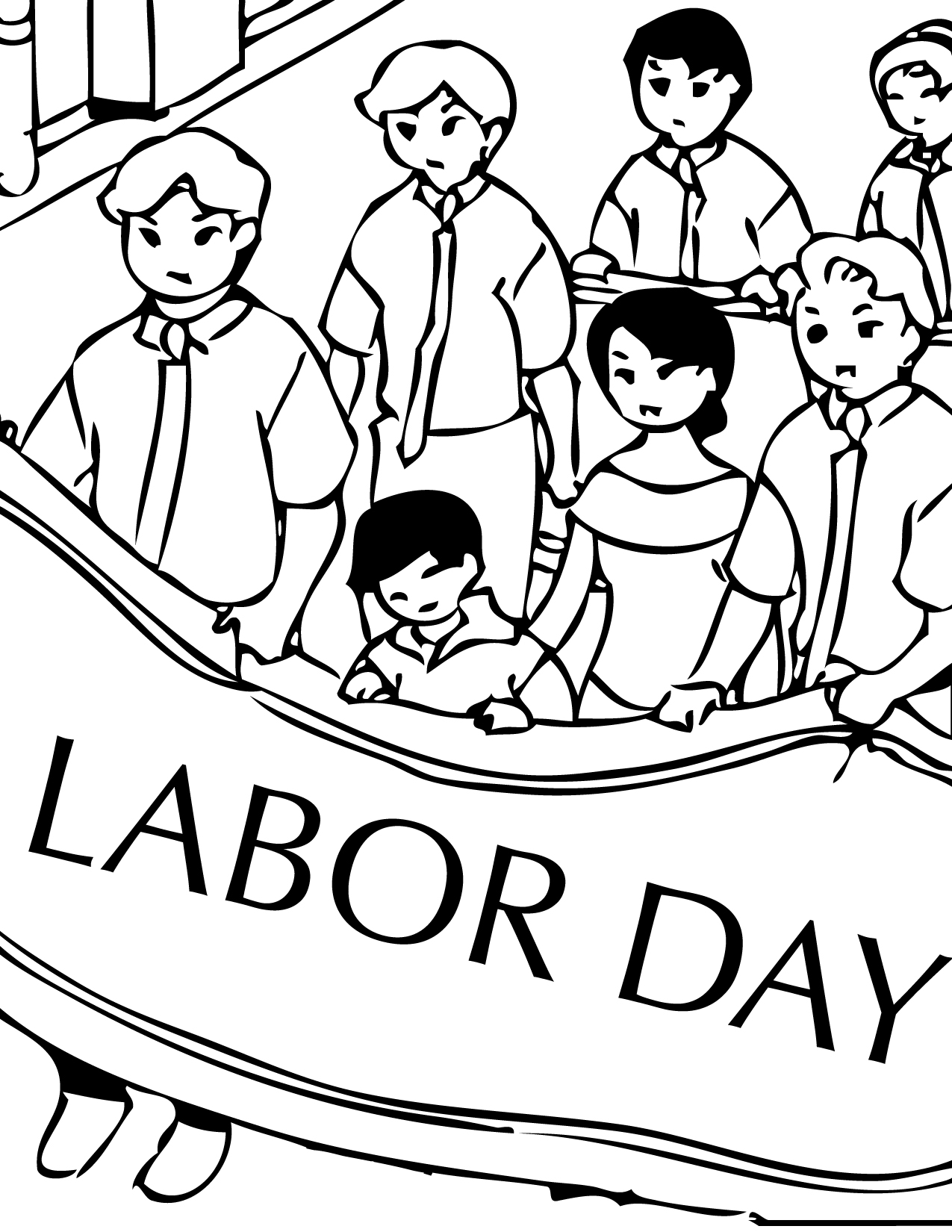 happy labor day coloring pages