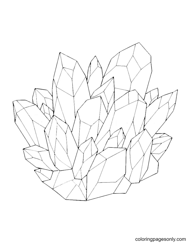 Crystal Coloring Pages - Free Printable Coloring Pages