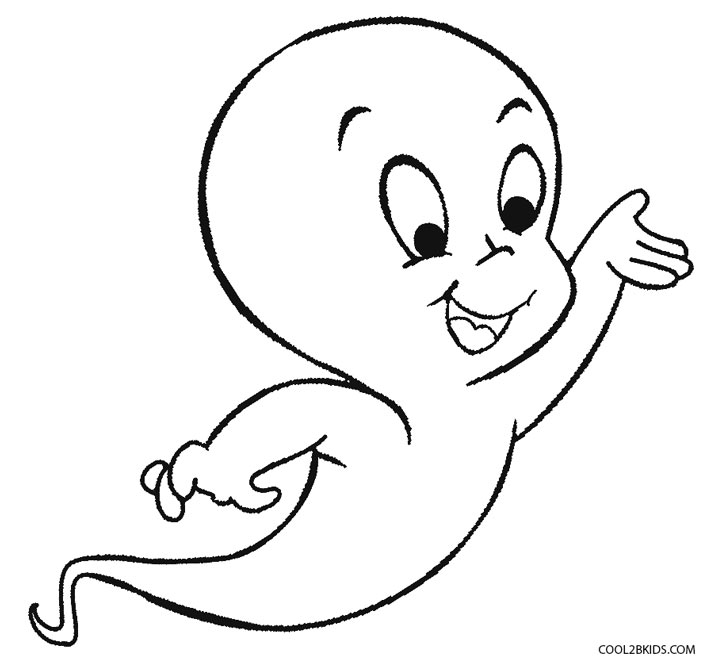 free ghost coloring pages