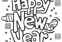 free new year coloring pages