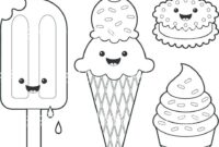 ice cream coloring pages pdf