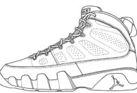 jordan 12 coloring page