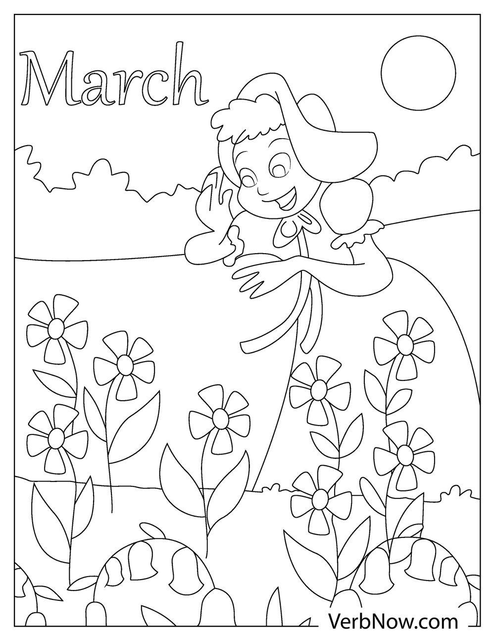 march coloring pages free