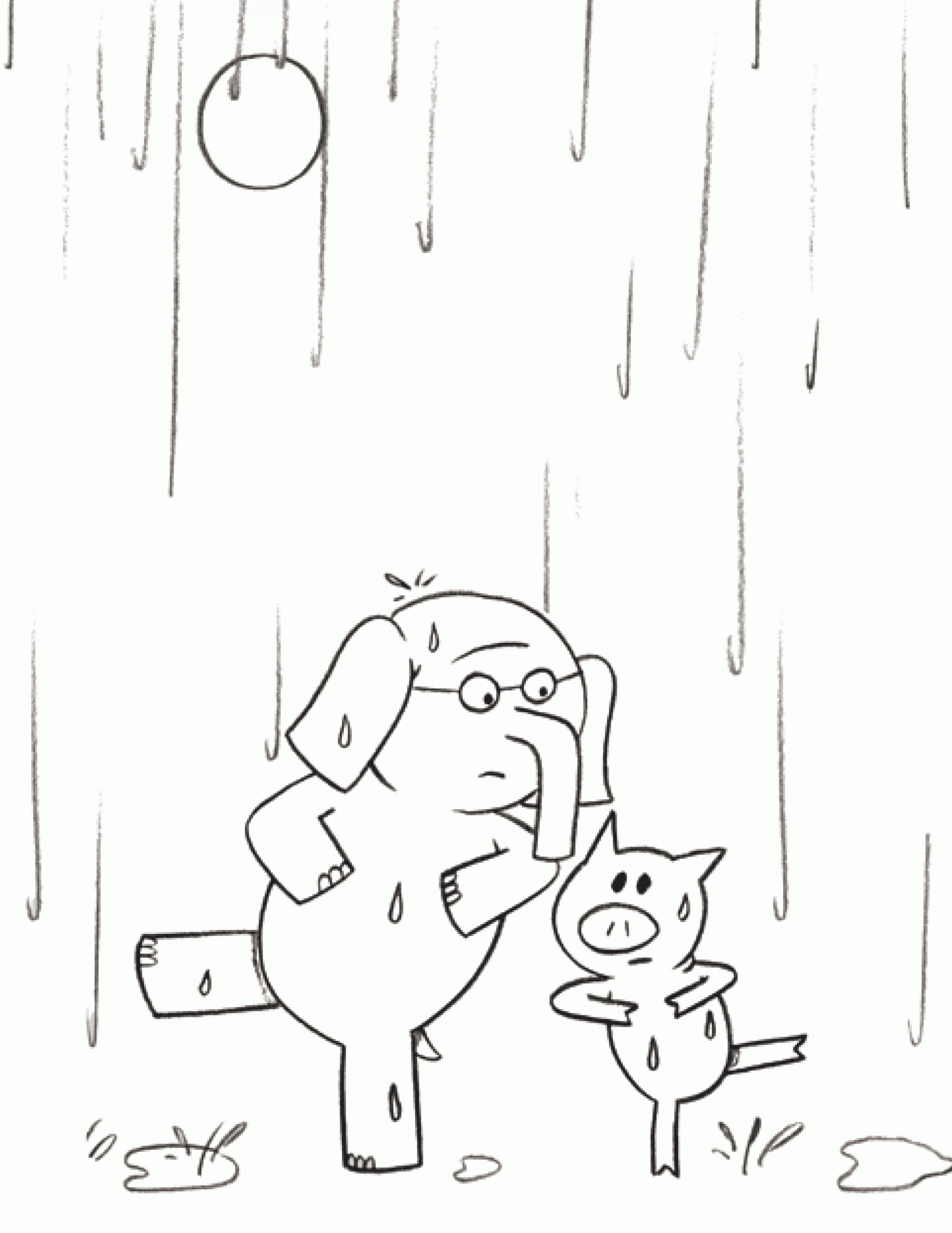 gerald and piggie coloring pages