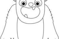 moster coloring page