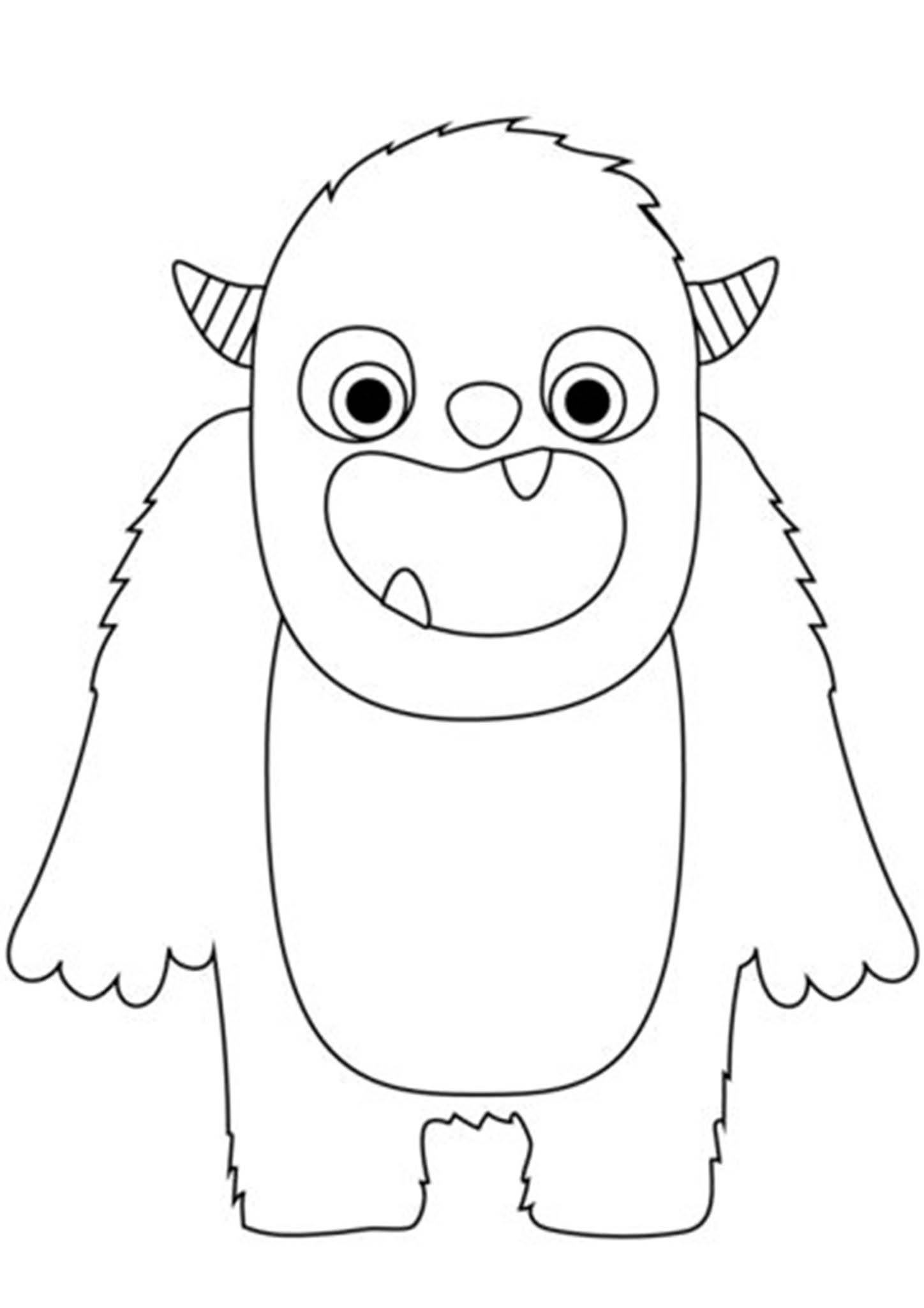 moster coloring page