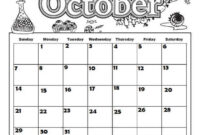 printable october coloring pages