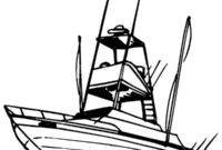 printable fishing boat coloring pages