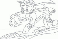 sonic riders coloring pages