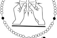 free printable rosary coloring pages