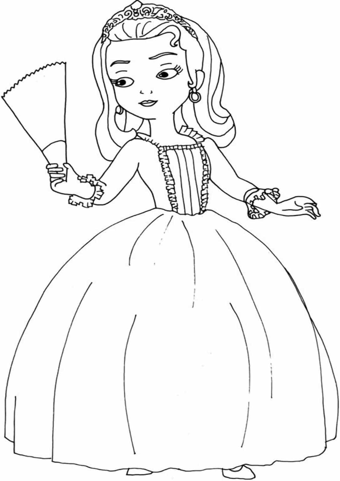 sofia coloring page