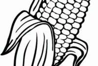 rainbow corn coloring page