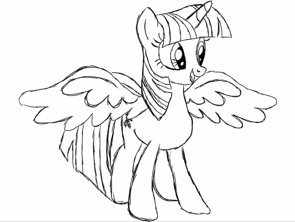 Twilight Sparkle Coloring Page Printable