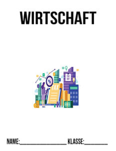 deckblatt wirtschaft zum ausdrucken