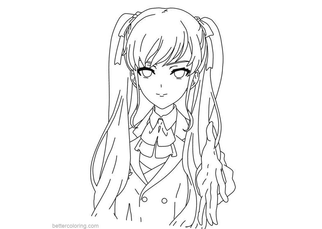 yandere simulator coloring pages