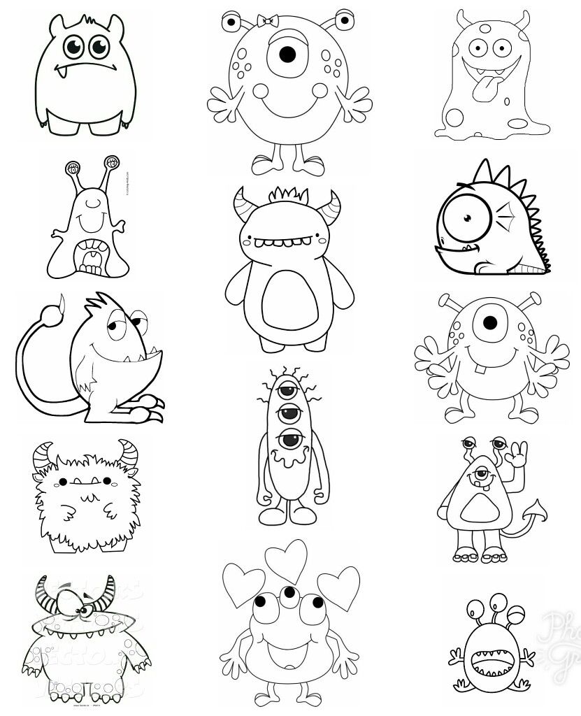 monsters coloring pages