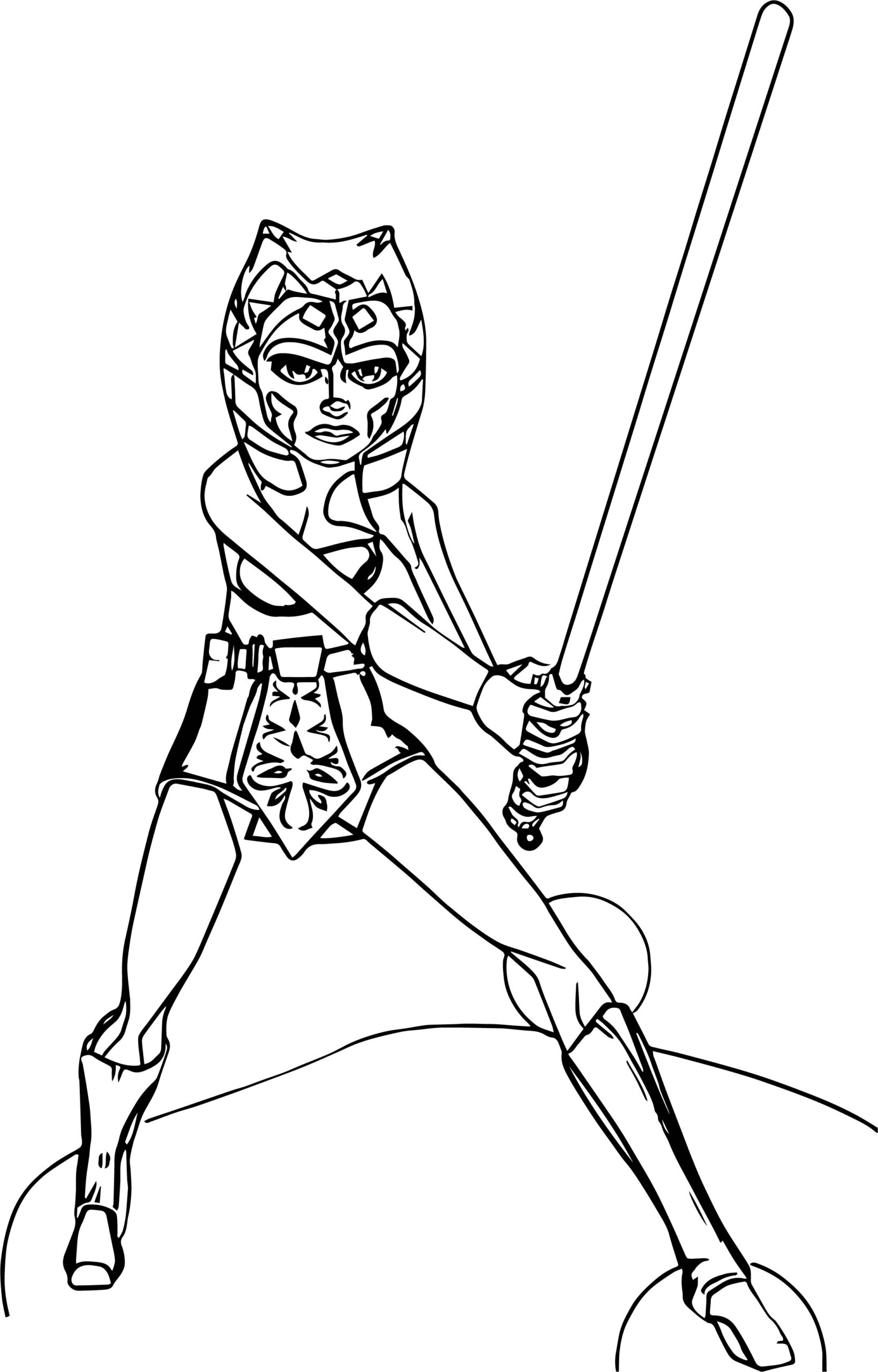 ahsoka coloring page