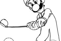 coloring pages luigi