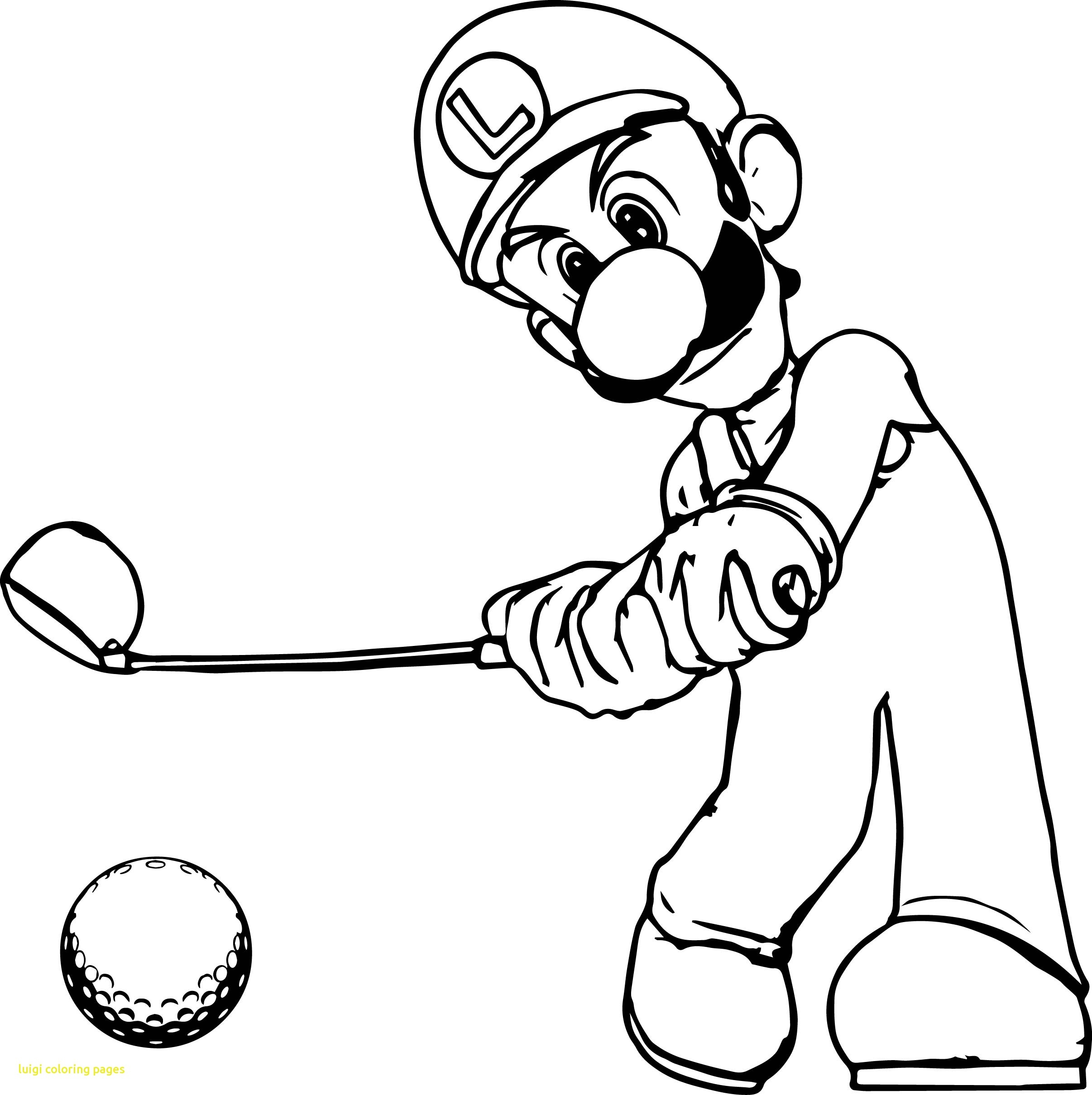 coloring pages luigi