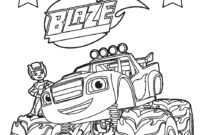 blaze monster machine coloring pages