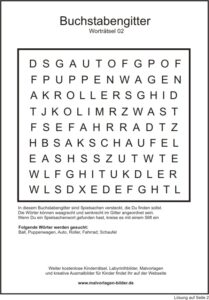 buchstabengitter weihnachten