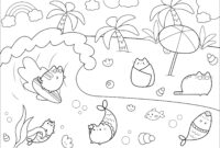 ice cream pusheen coloring pages