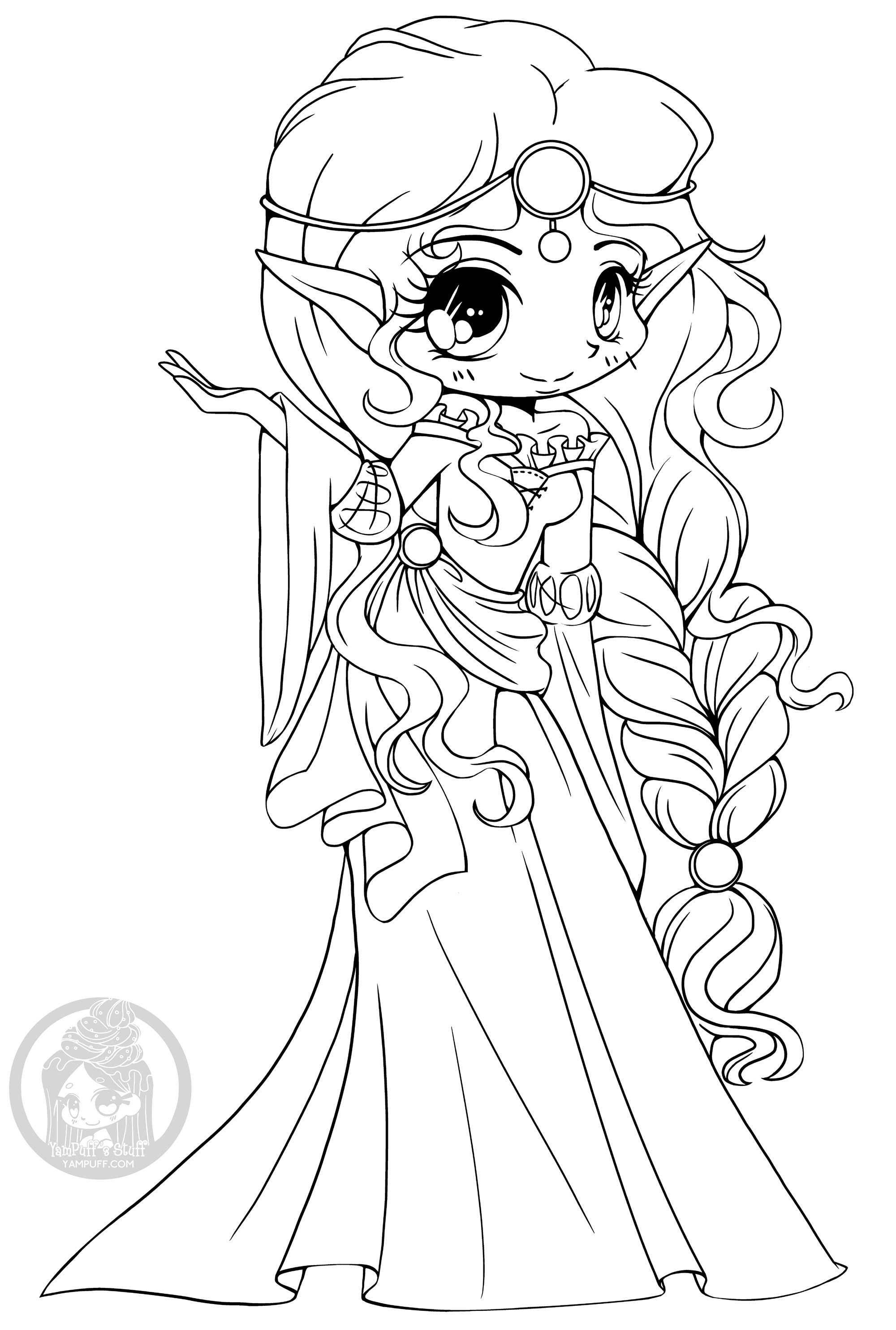 Scottish elf princess - Return to childhood Adult Coloring Pages