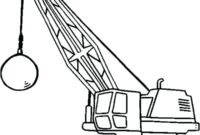 construction vehicles coloring page