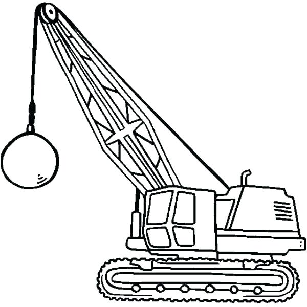 construction vehicles coloring page