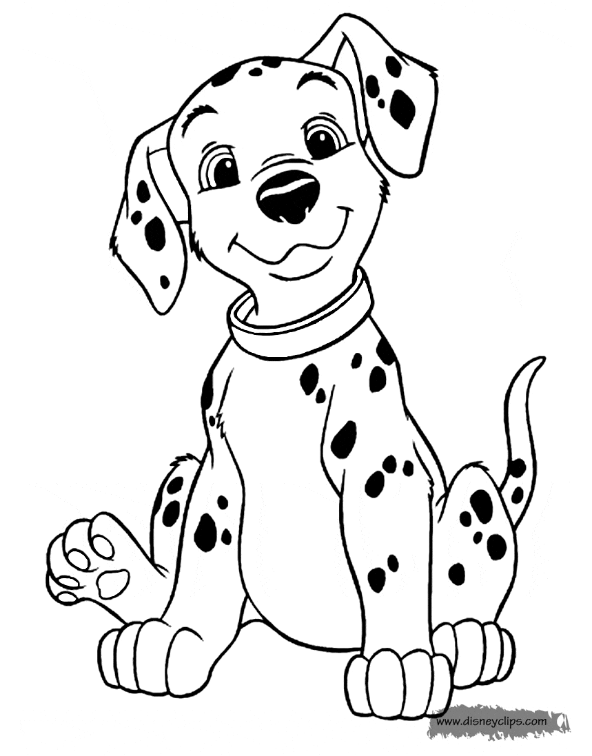 101 dalmations coloring pages