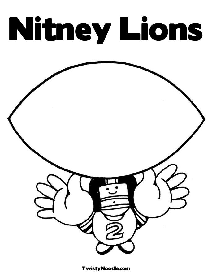 detroit lions coloring page