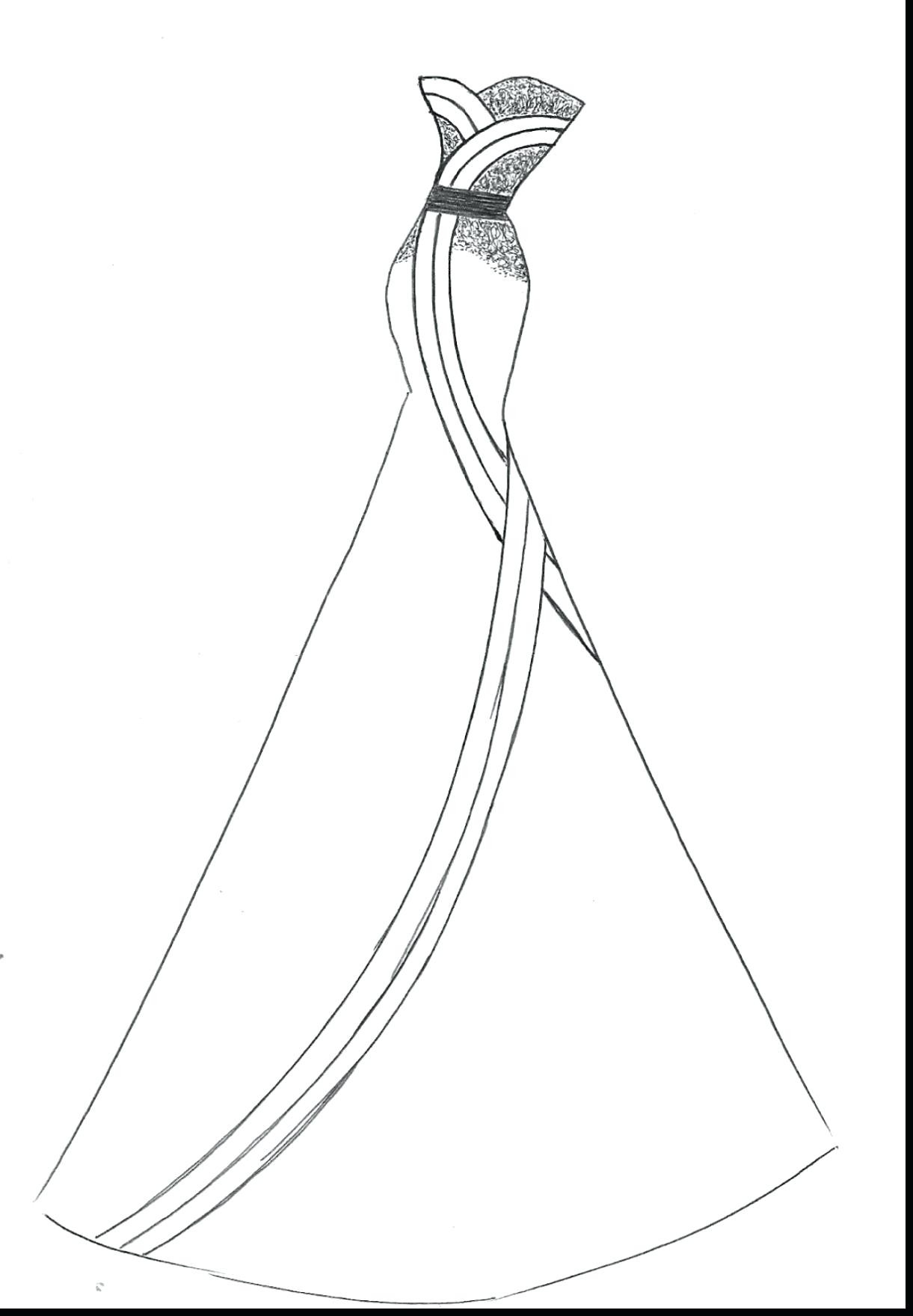 blank dress coloring pages