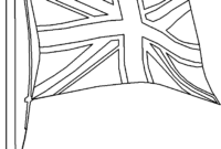 england flag coloring page