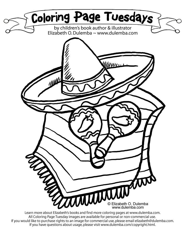 mexican coloring pages