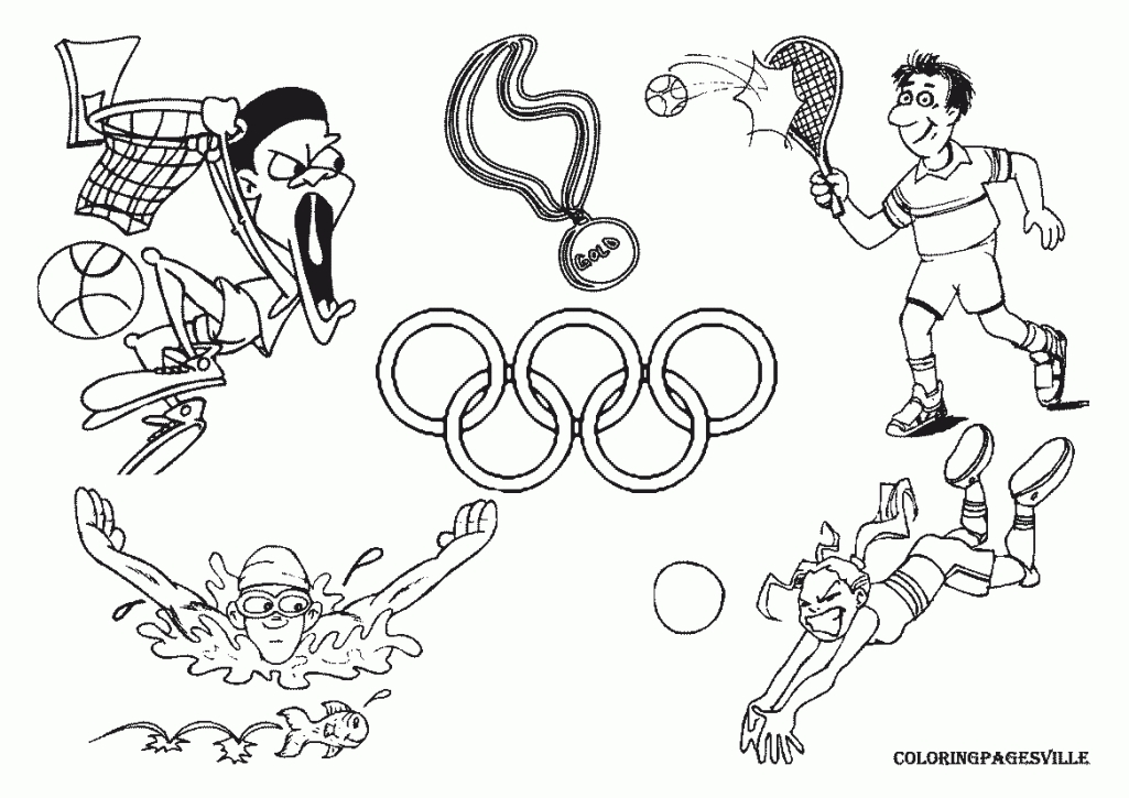 olympic coloring pages free