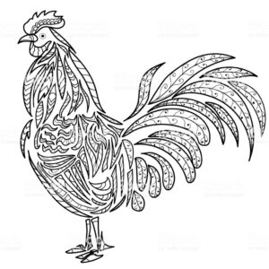 huhn malvorlage