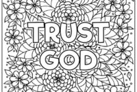 trust god coloring page