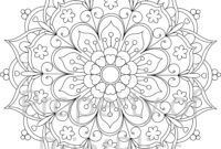 spring mandala coloring pages