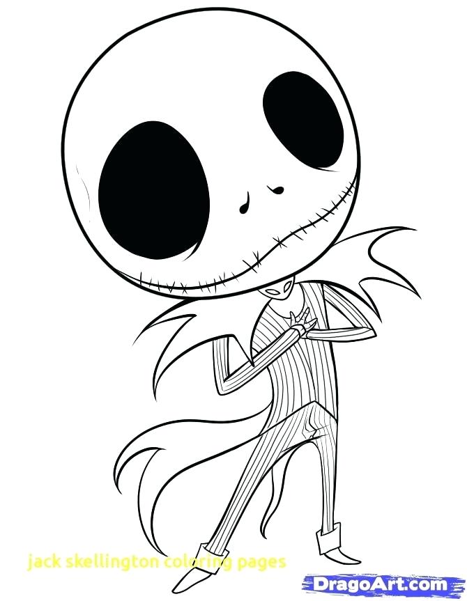 jack skellington color pages