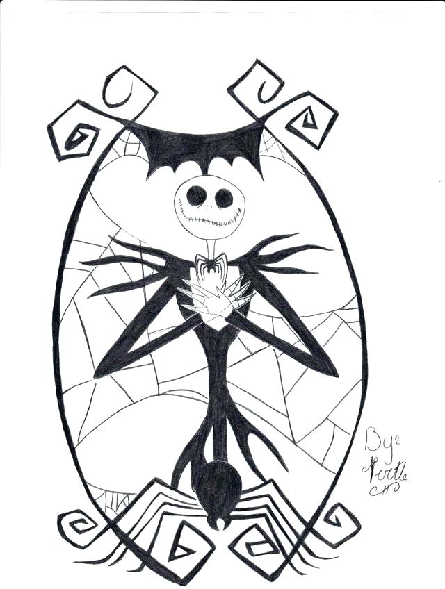 jack skellington printable coloring pages