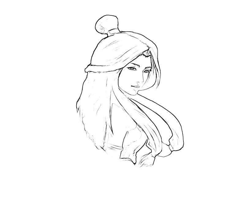 katara coloring pages