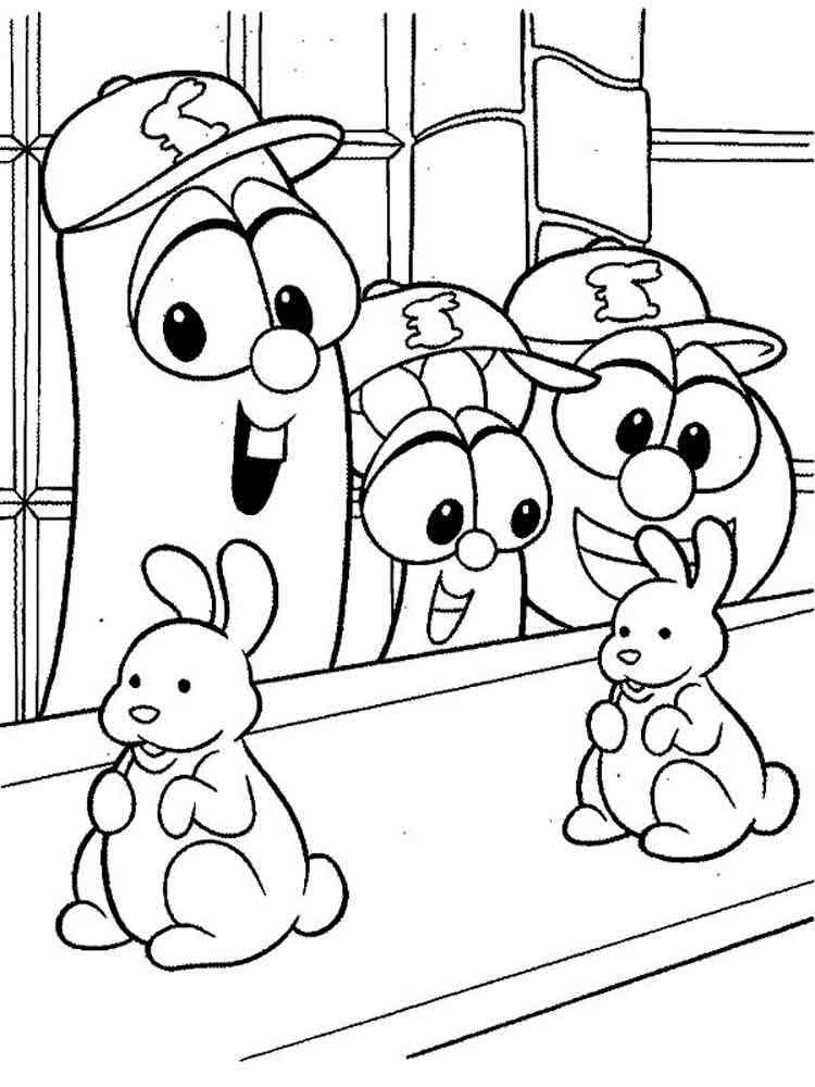 larryboy coloring pages