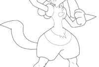 lucario coloring page