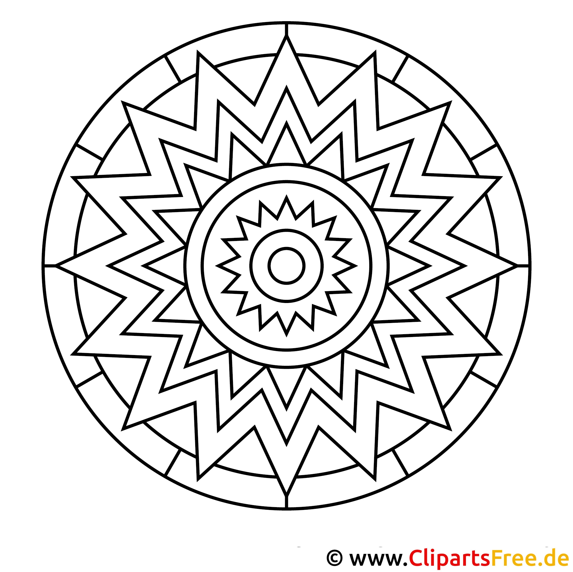 Mandala zum Ausmalen