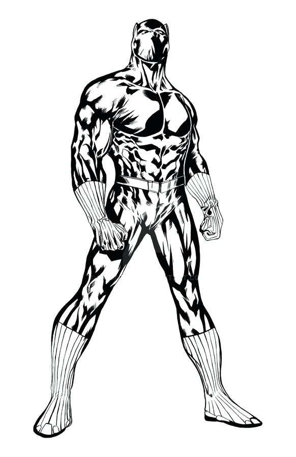 avengers black panther coloring pages