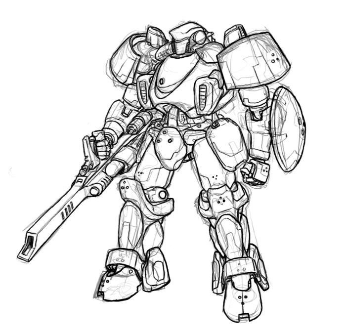 mech coloring pages