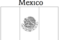 coloring page mexico flag