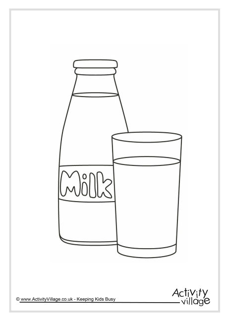 milk coloring pages