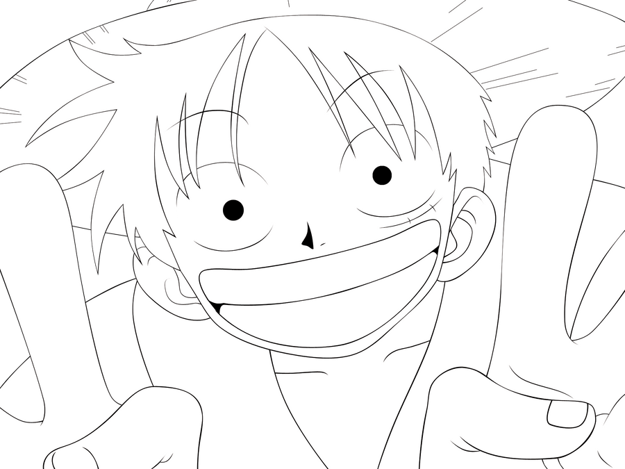 monkey d luffy coloring pages